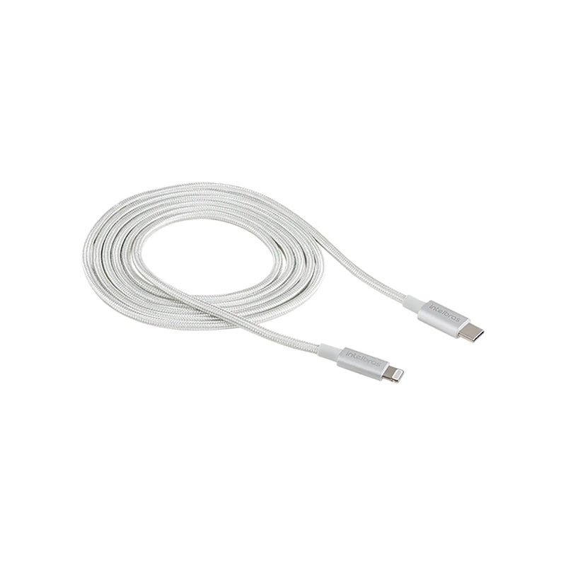 Cabo USB-C - Lightning 1,5m nylon branco Intelbras EUCL 15NB