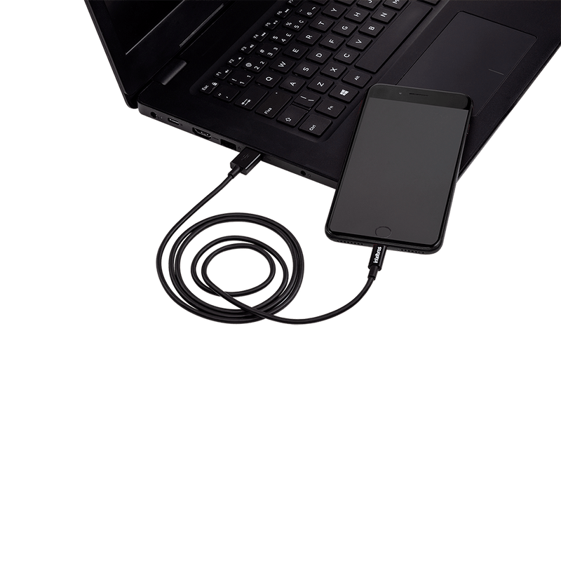 Cabo USB - Lightning 1,2m PVC Preto Intelbras EUAL 12PP