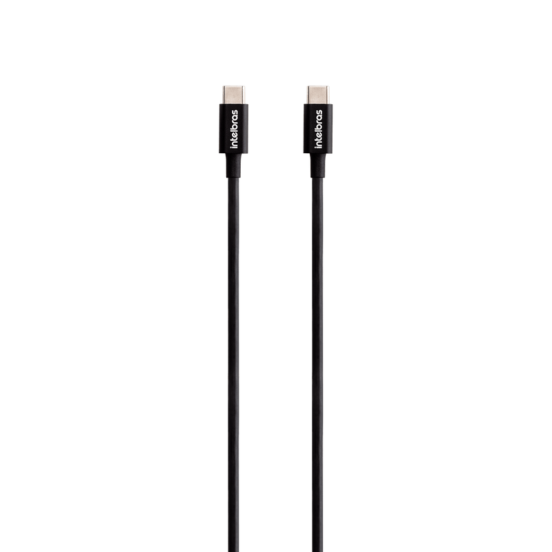 Cabo USB-C - USB-C 1,2m PVC Preto Intelbras EUCC 12PP