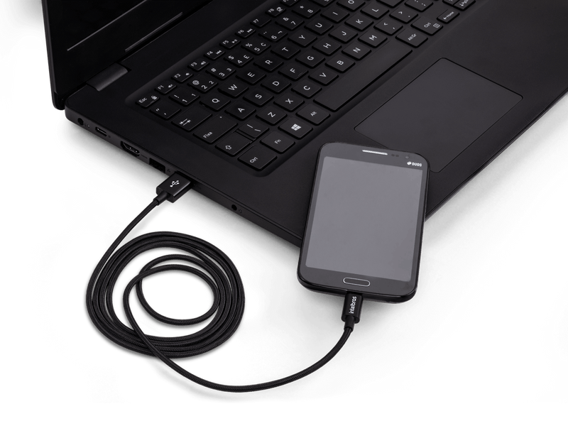 Cabo USB - Micro USB 1,5m Nylon Preto Intelbras EUAB 15NP
