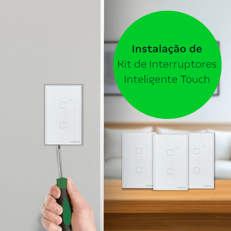 Instalação de kit Interruptores Smart Intelbras