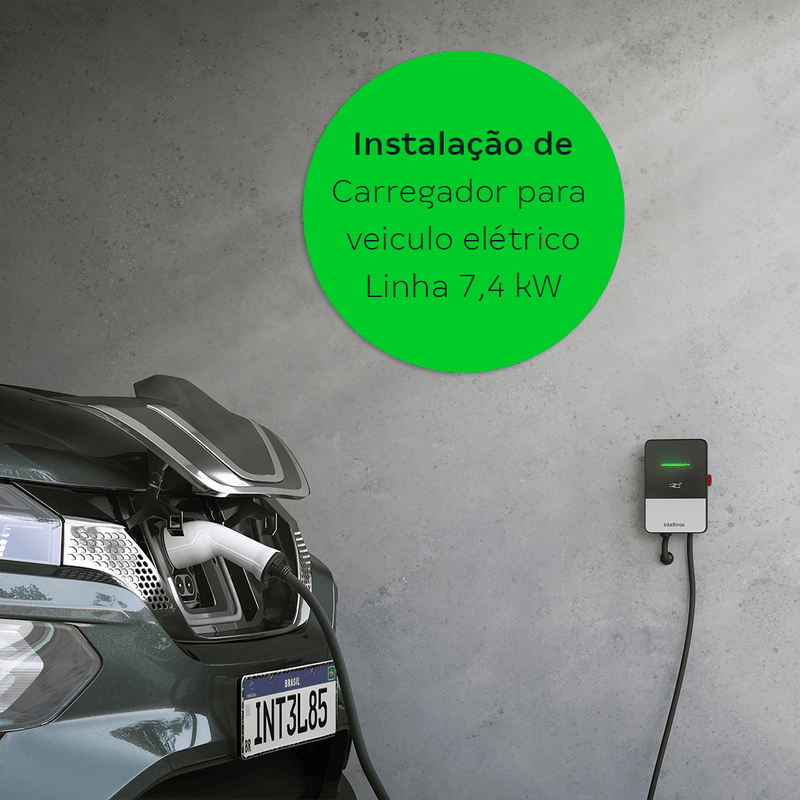 Instalação de Carregadores para Veículos elétricos - Bifásicas/Monofásicas - Linha 7,4 kW